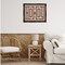 Stupell Industries Mosaic Style Howdy in Brown Floating Frame By Lettered and Lined